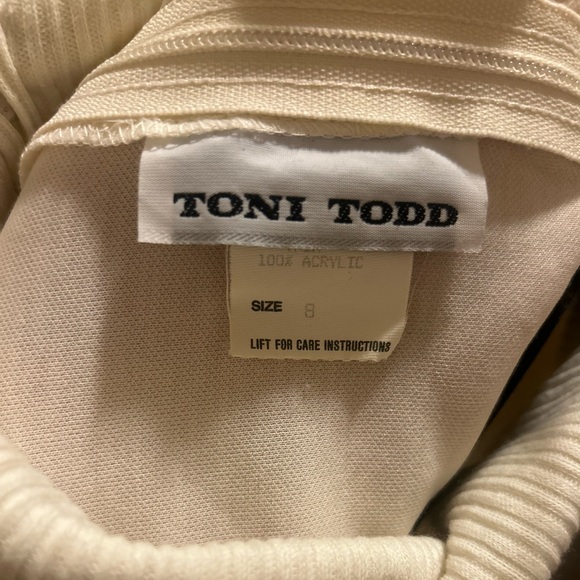 Rare Vintage Pearl Embellished 1980’s Formal Dress 8 with belt 80s Toni Todd - Picture 6 of 6